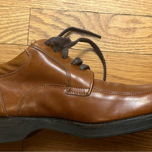 Alden Mens Shoes Mens 7.5 Brown Made In USA Shoe Goodyear Welt Blucher Apron Toe - Picture 7 of 8